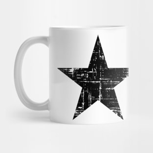 Distressed Black Star Mug